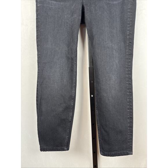 Lafayette 148 Mercer Skinny Jeans Women's 31 Washed Onyx Black Stretch Ankle - Picture 5 of 13